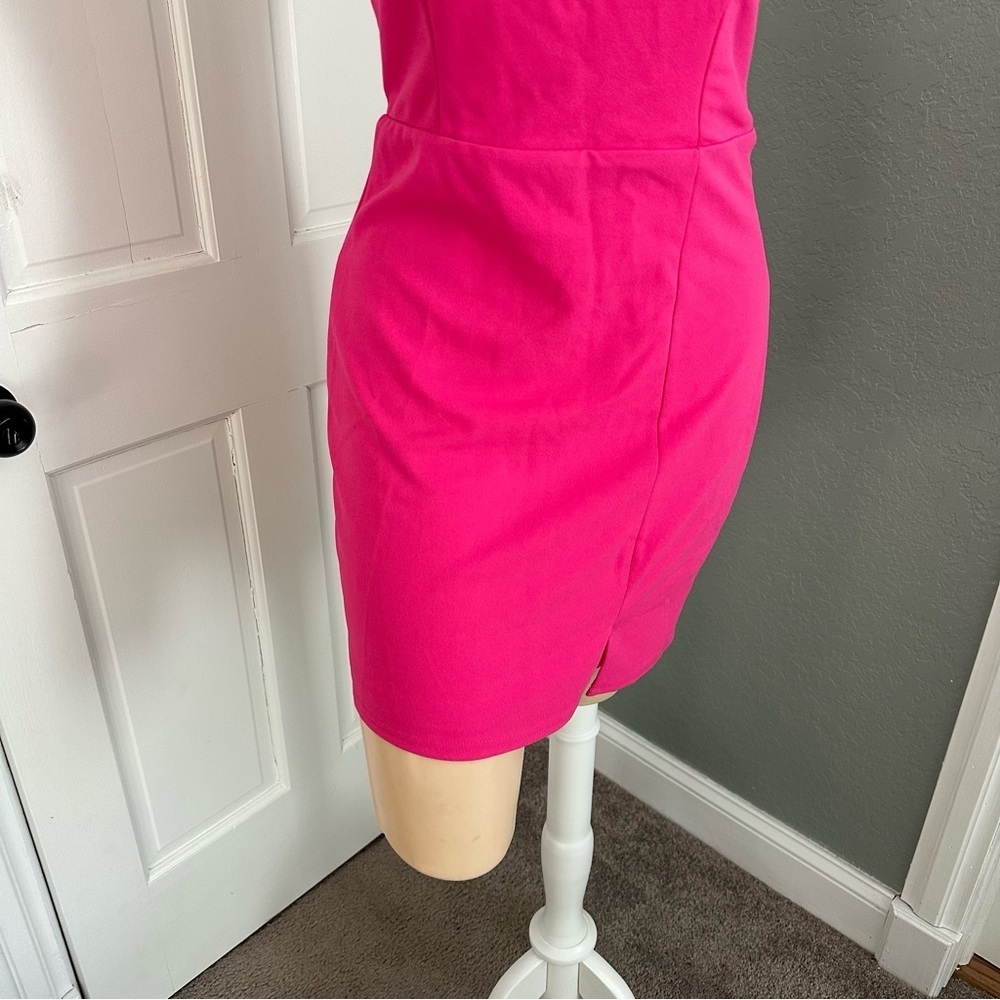 LULU’S SOCIAL SENSATION SQUARE NECK MINI BODYCON DRESS - Picture 8 of 13
